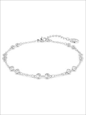 Swarovski Remix Round Crystal Strand Bracelet Rhodium Plated